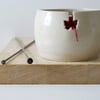 Made to order - The butterfly yarn bowl, hand thrown custom pottery yarn bowl