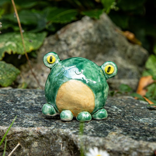 Ceramic frog ornament