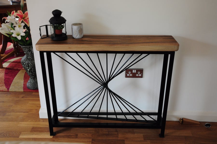  Console Table, Hallway, Walnut Wood, Premium, Farmhouse, Handmade Furniture   