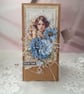 Handmade Birthday Card in Kraft Gift Box. Elegant card for Her.(204) - Image 3