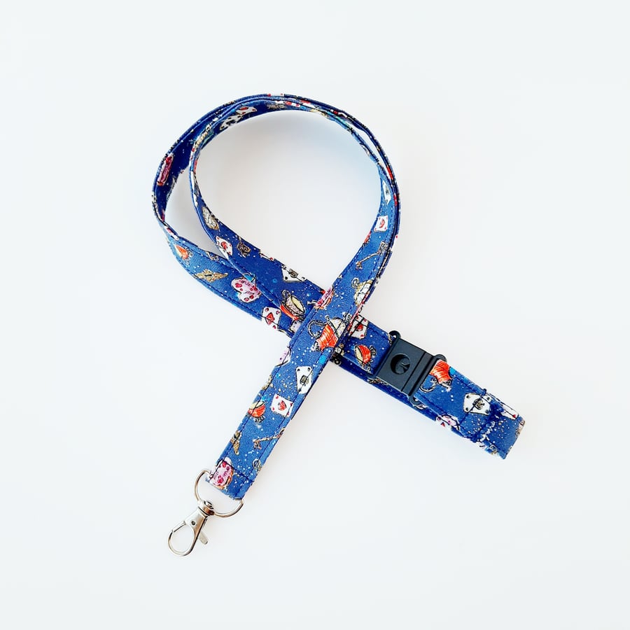 Alice Wonderland Lanyard, Book lover, Teacher Gift - Free P&P