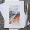 Blank Card. Handpainted Watercolour. One of a Kind