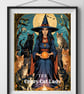 Crazy Cat Lady Tarot Style Wall Art Print