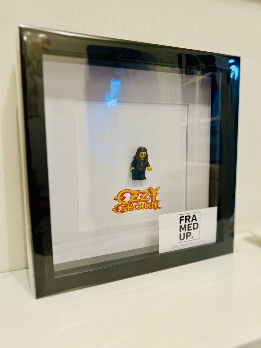Ozzy Osbourne - Custom Framed minifigure - Let’s Rock