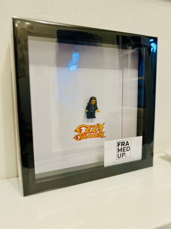 Ozzy Osbourne - Custom Framed minifigure - Let’s Rock