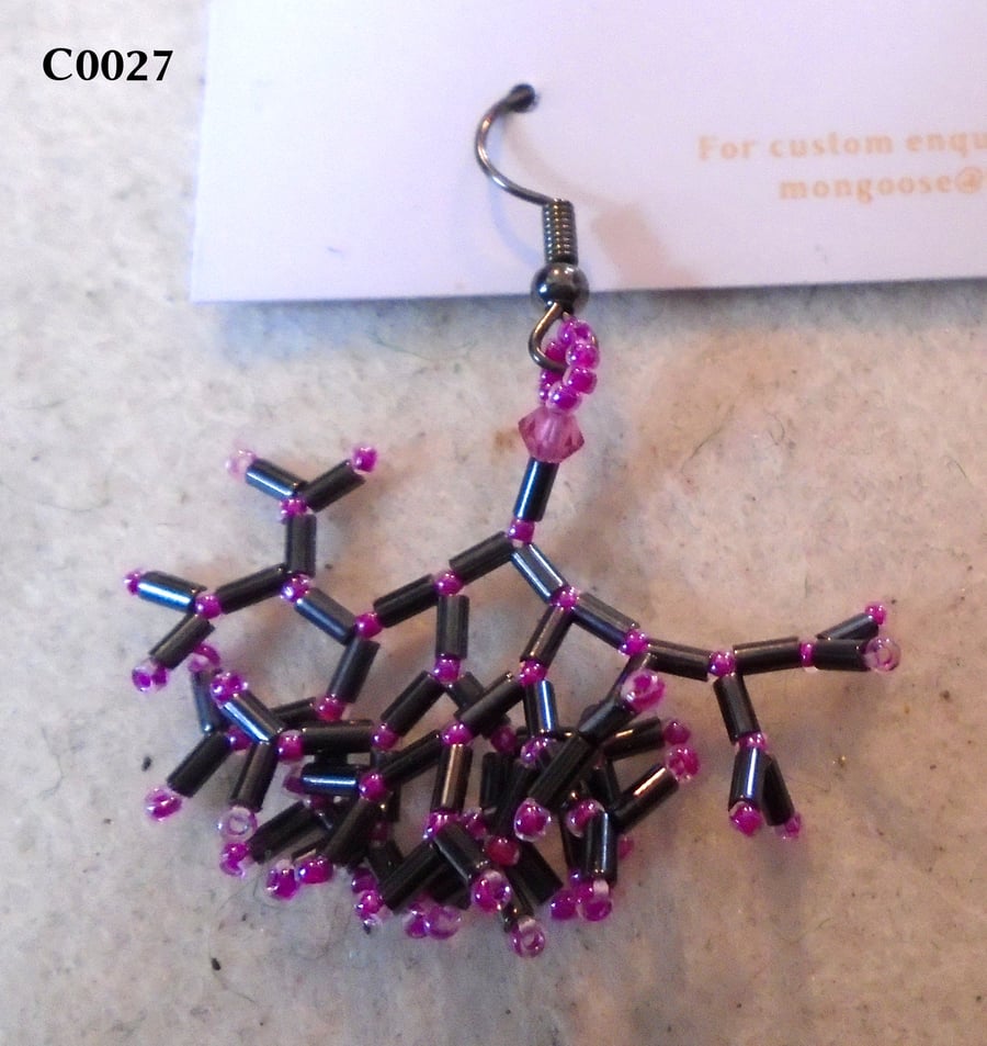 Fractal-style earrings (customisable)