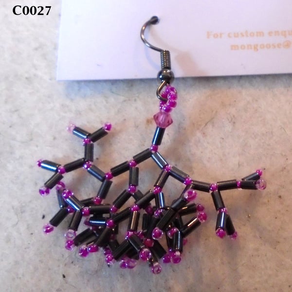 Fractal-style earrings (customisable)