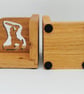 Wooden Cricketer Bookends - Oak - Image 5