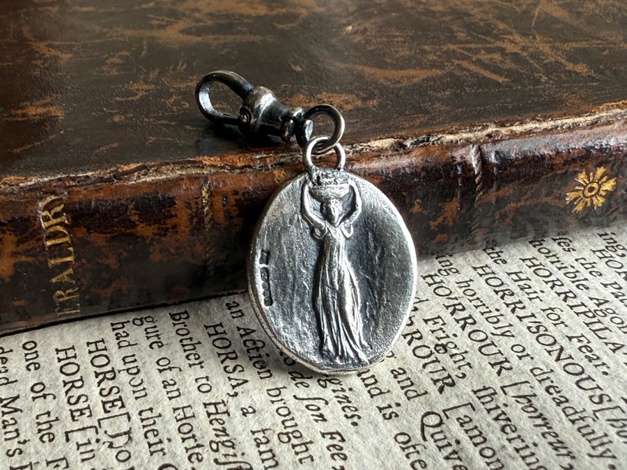 Double Sided Classical Wax Seal Clip On Pendant Charm