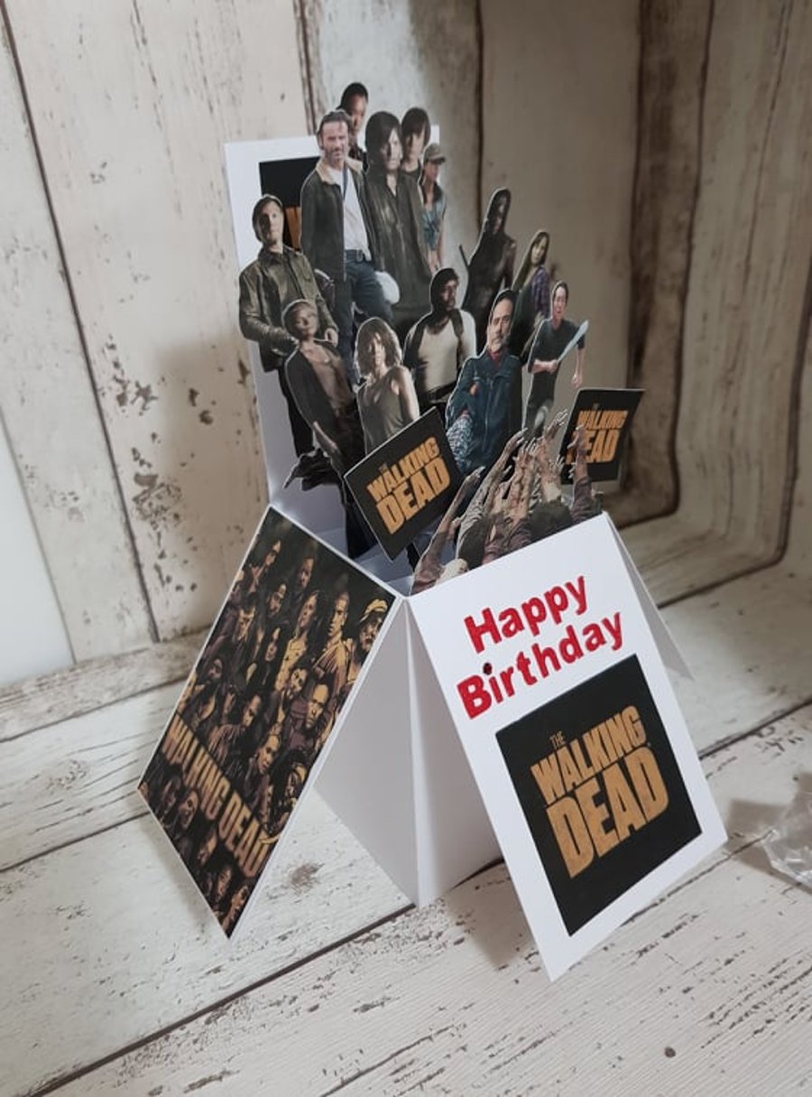 Walking Dead Birthday Pop-Up Card
