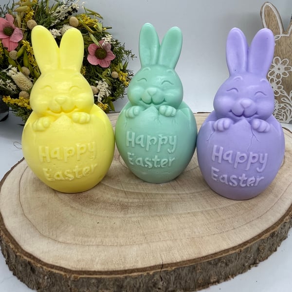 Easter Bunny Soap Set of 3 Easter Gift Chocolate Alternative Kids Easter Gift