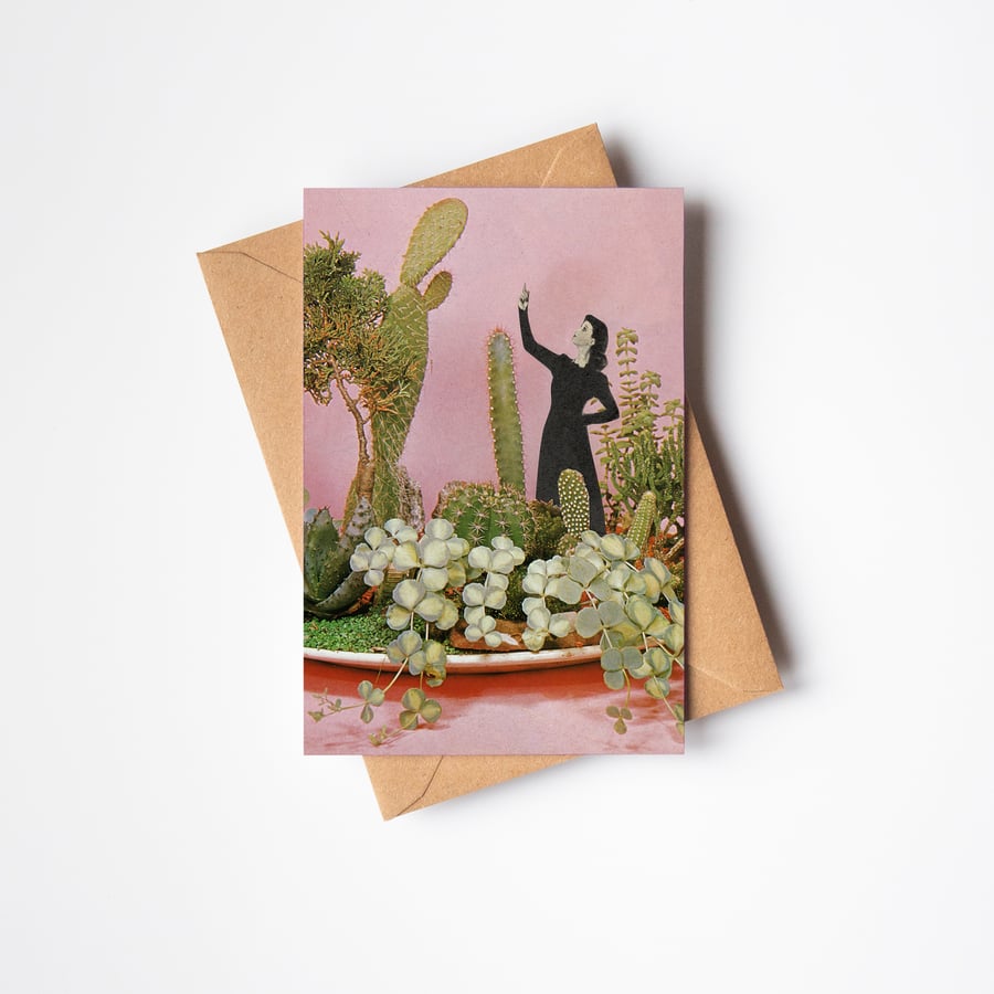 Botanical Greeting Card - The Wonders of Cactus Island