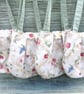 CREAM FLORAL FABRIC SHOULDER BAG, Spring and Summer accessory - Image 4