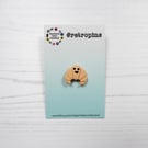 Happy Croissant mini pin