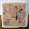 white marble decorated coasters