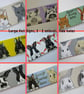 Pet Portrait Shed Hutch Sign Large Side Holes 1 or 2 Animals Cat Dog Rabbit etc. - Image 1