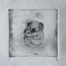Koala Mother And Baby Etching
