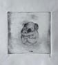 Koala Mother And Baby Etching