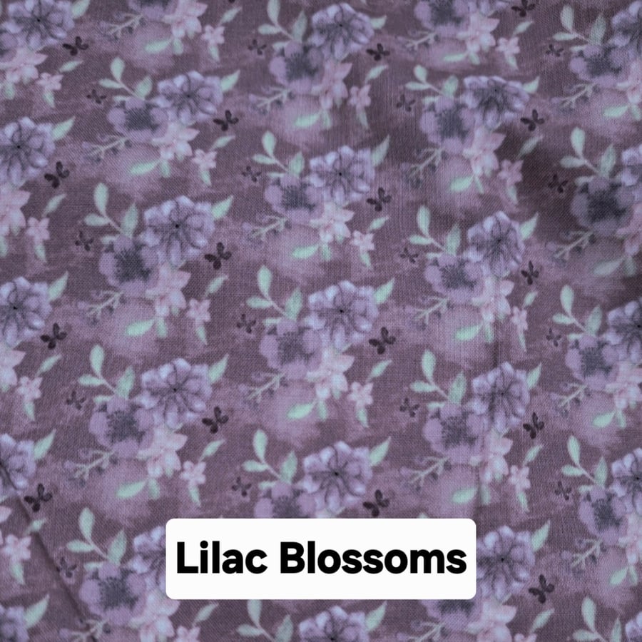 1 Metre Fabric Freedom Watercolour Floral Collection 100% Cotton Quilting Fabric