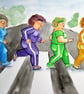 Abbey Road Crossing. Fit ladies painting - Image 7