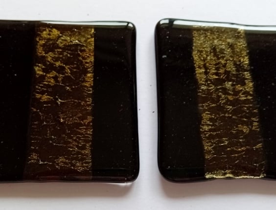 Fused glass coasters