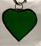 Stained glass small heart, GREEN variations - Image 8