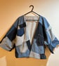 Upcycled Denim Kimono Jacket One Size 8-10