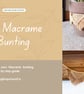 DIY Macrame bunting Kit - Eco Friendly craft kits - Image 8