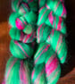 100g Blended, Combed Wool Tops for Spinning or Felting - Prickly Pear