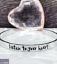 LISTEN TO YOUR HEART Hand Stamped Cuff Bracelet - Image 1