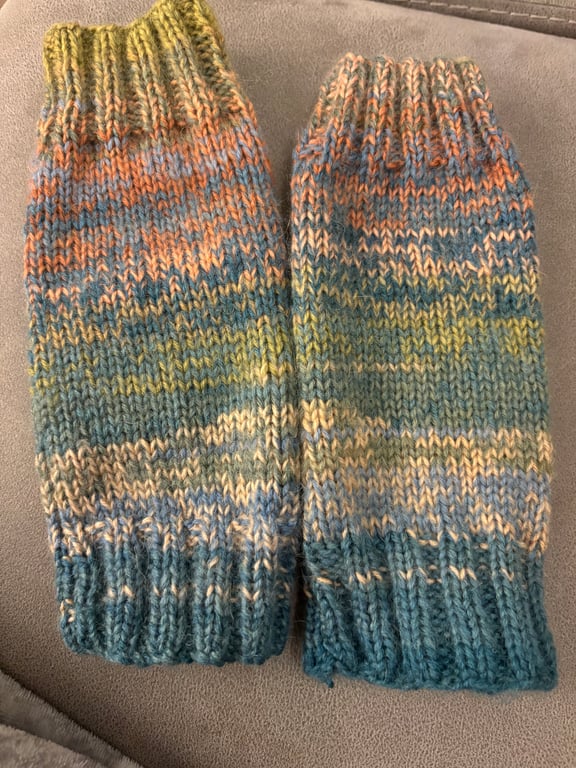 Hand Knitted Fingerless Wrist Warmers