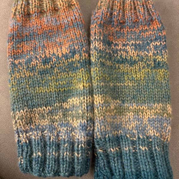 Hand Knitted Fingerless Wrist Warmers