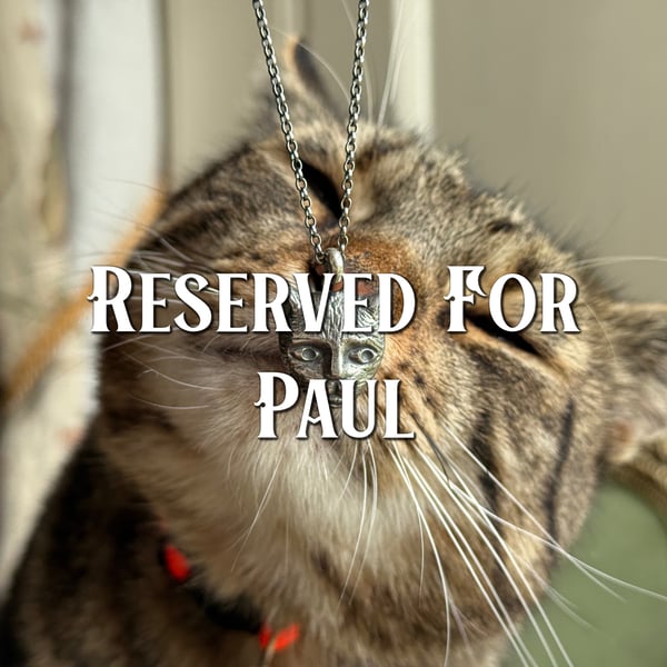 RESERVED Sterling Silver Medieval Cat Pendant . Medieval Manuscript Cat Pendant 