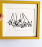 Tiny Dogs on Leads - lino print - Image 5
