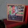 Inkwell and Books -  6inch card 