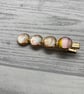 Alligator clip in pink and gold - Image 3