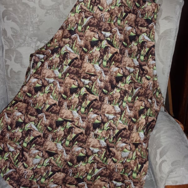 Adult Apron with an All Over Design of Horses