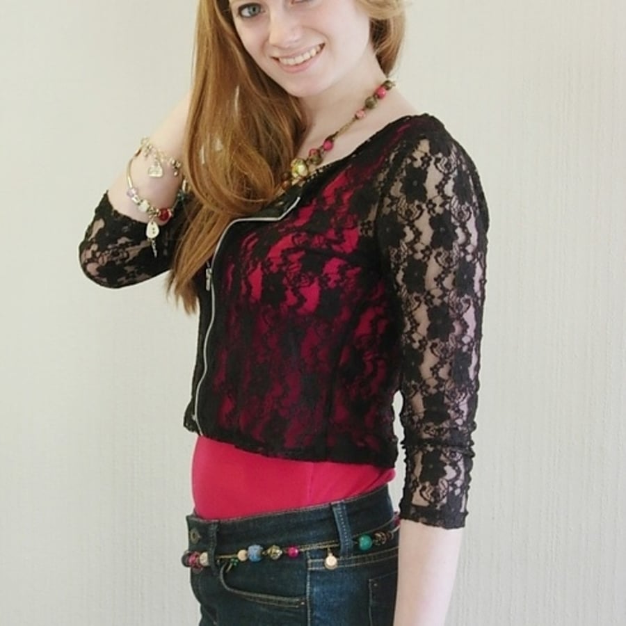 Cropped Lace Jacket