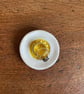 Summer Seconds! Ceramic ring dish with sunshine yellow mandala - Image 6