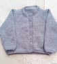 Classic Baby Cardigan Knitted in Alpaca Yarn, Prem Sizes Available, Custom Make - Image 1
