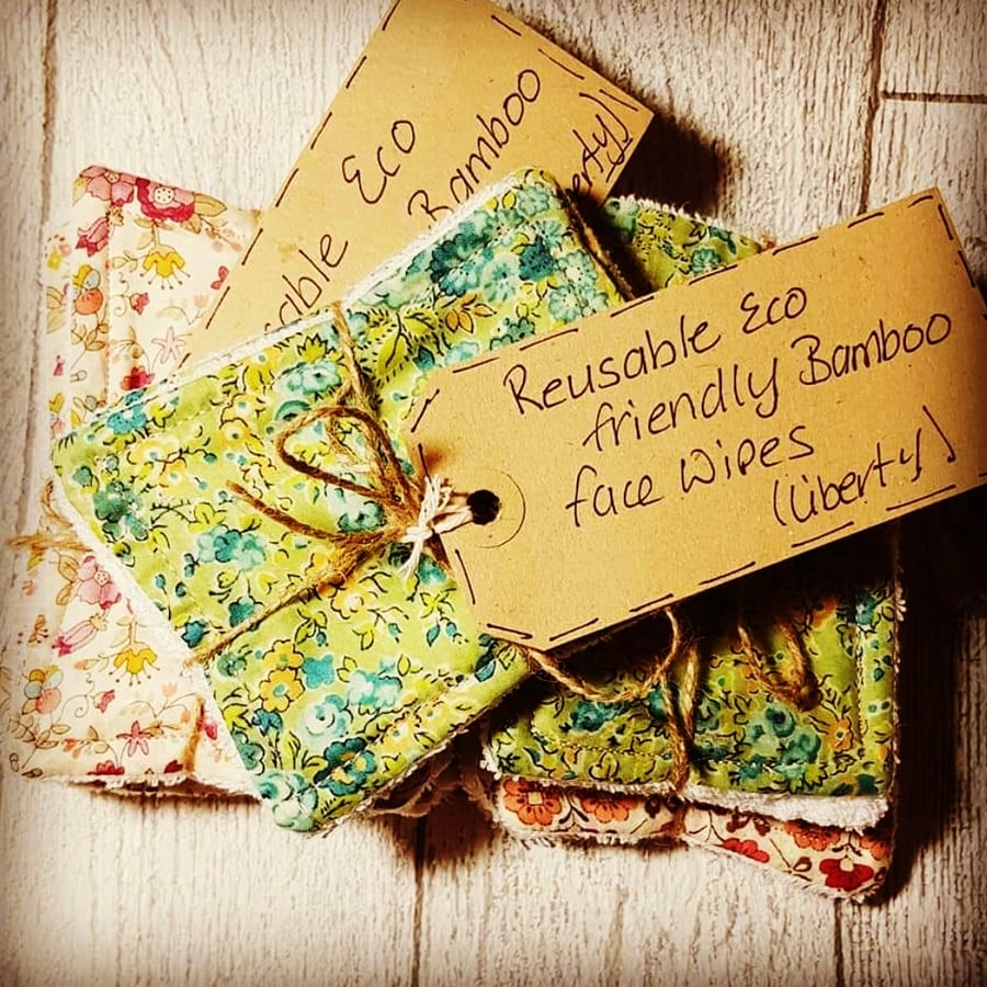 Environmentally friendly facial wipes