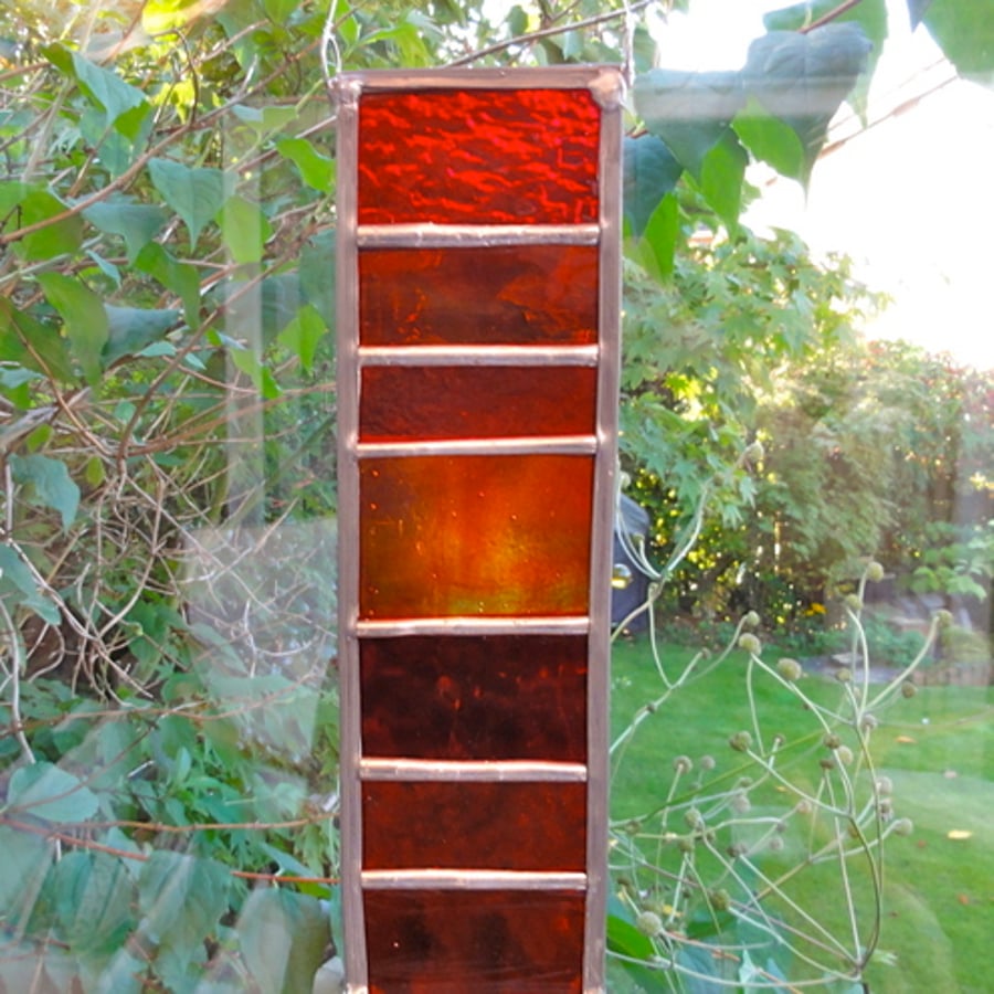 Stained Glass Strip - Red