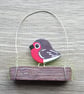 Robin, bird ornament, Robin hanging decoration. - Image 6