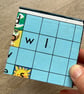 Scrabble for Juniors Coasters (Top Left - Green) - Upcycled from Real Board