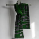 LIMITED EDITION SILK VISCOSE DEVORE VELVET SCARF