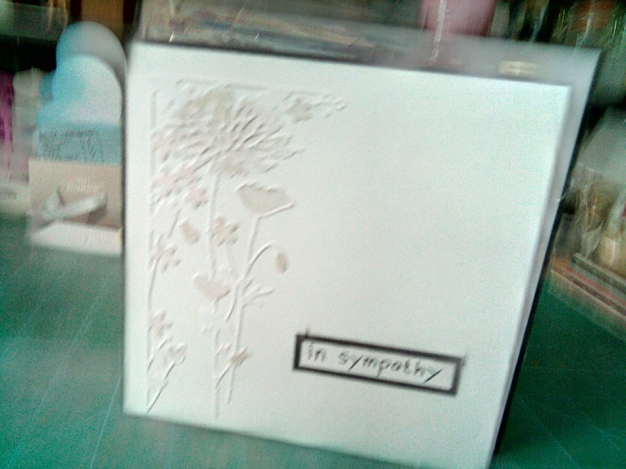 Wildflowers sympathy card 