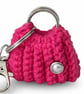 Keyring small crochet bag, very elegant accessory