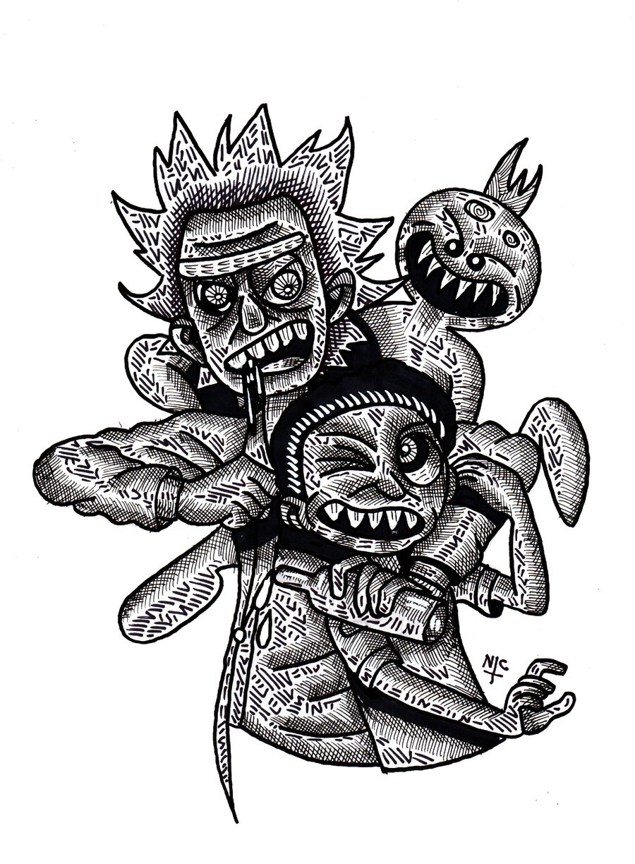 RICK AND MORTY FAN ART