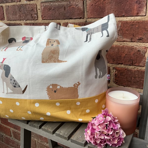 Cute Dogs Organiser Two Tone Shopper