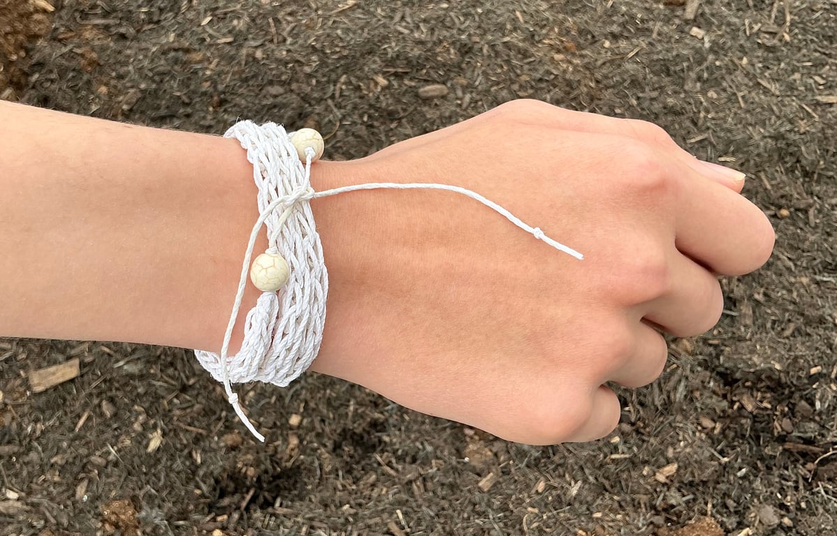 Hemp Bracelet. Beach Jewellery. Wrap Bracelet. Natural Hemp Jewellery. 